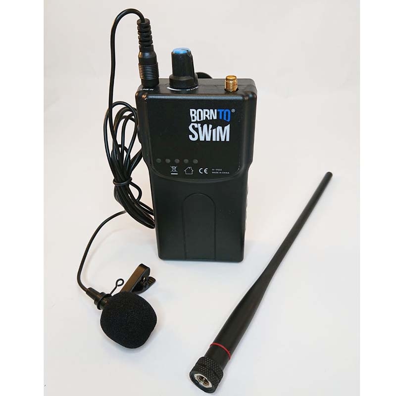 Système de communication entraîneur-nageur SWIM COACH COMMUNICATOR (5 CASQUES + 1 RADIO) BORN TO SWIM