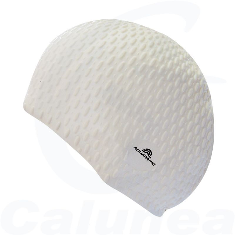 Image du produit Geribbelde badmuts BUBBLE CAP BICE WIT AQUARAPID - boutique Calunéa