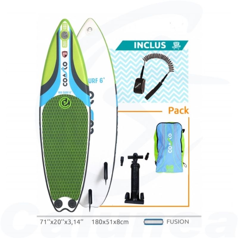 Image du produit Stand up paddle board AIR SURF 6' COASTO - boutique Calunéa