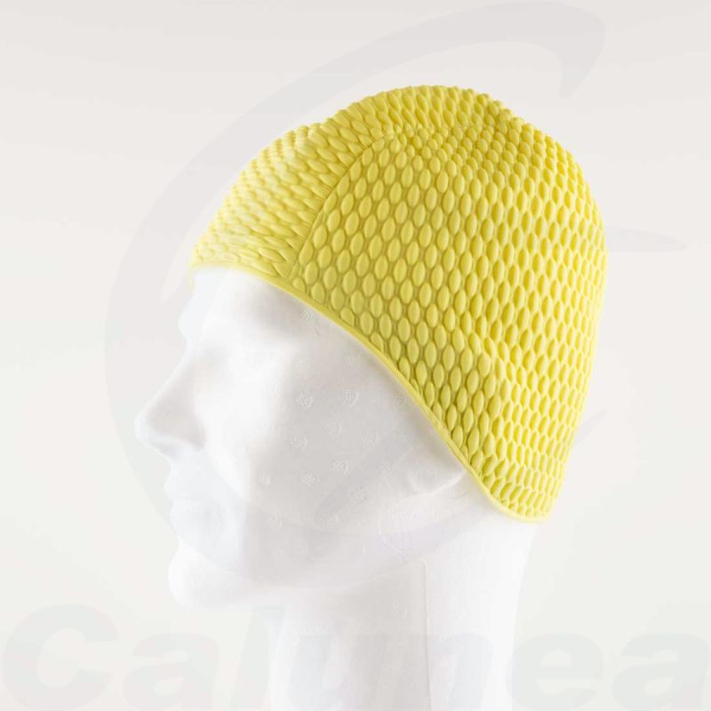 Image du produit Geribbelde badmuts BUBBLE CAP GEEL CALUNEA - boutique Calunéa