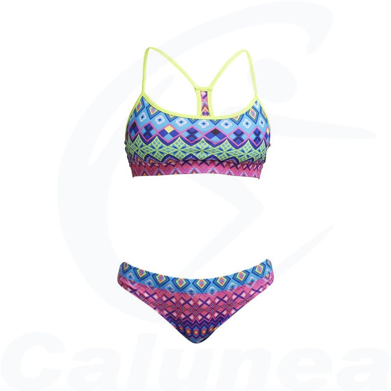 Image du produit 2-Delig damesbadpak / Bikini KRIS KRINGLE CROP TOP FUNKITA - boutique Calunéa