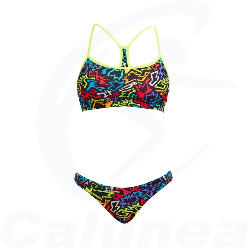 Image du produit 2-Delig damesbadpak / Bikini FUNK ME CROP TOP FUNKITA - boutique Calunéa