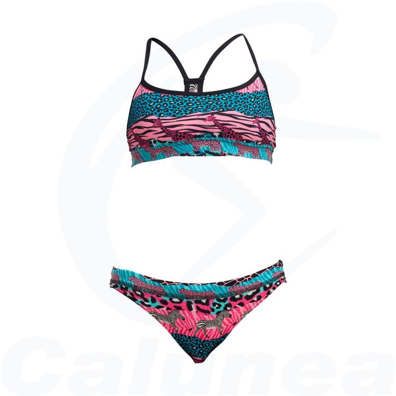 Image du produit 2-Delig meisjesbadpak / Bikini WILD THINGS RACERBACK FUNKITA - boutique Calunéa