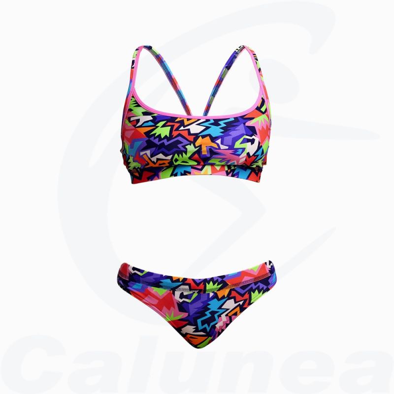 Image du produit 2-Delig damesbadpak / Bikini SHARP EDGES FUNKITA - boutique Calunéa